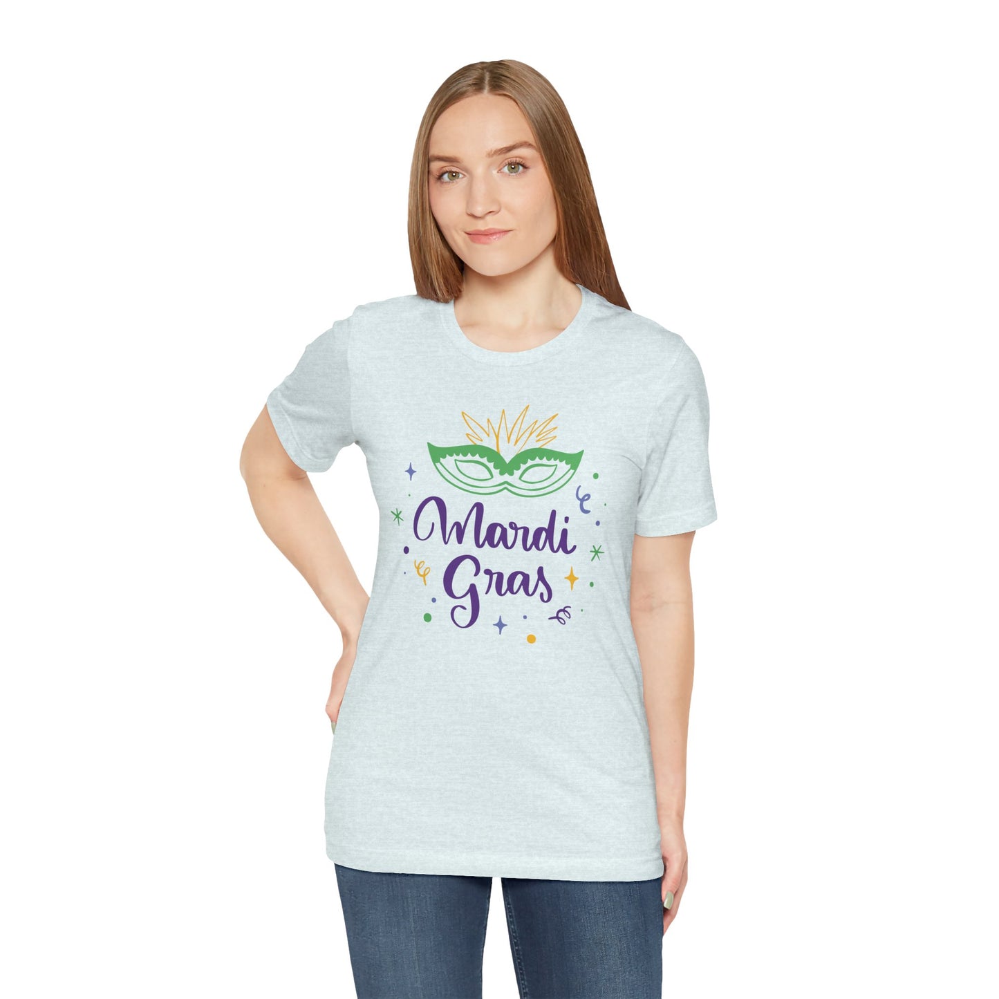 Tee-shirt en coton unisexe pour Mardi Gras