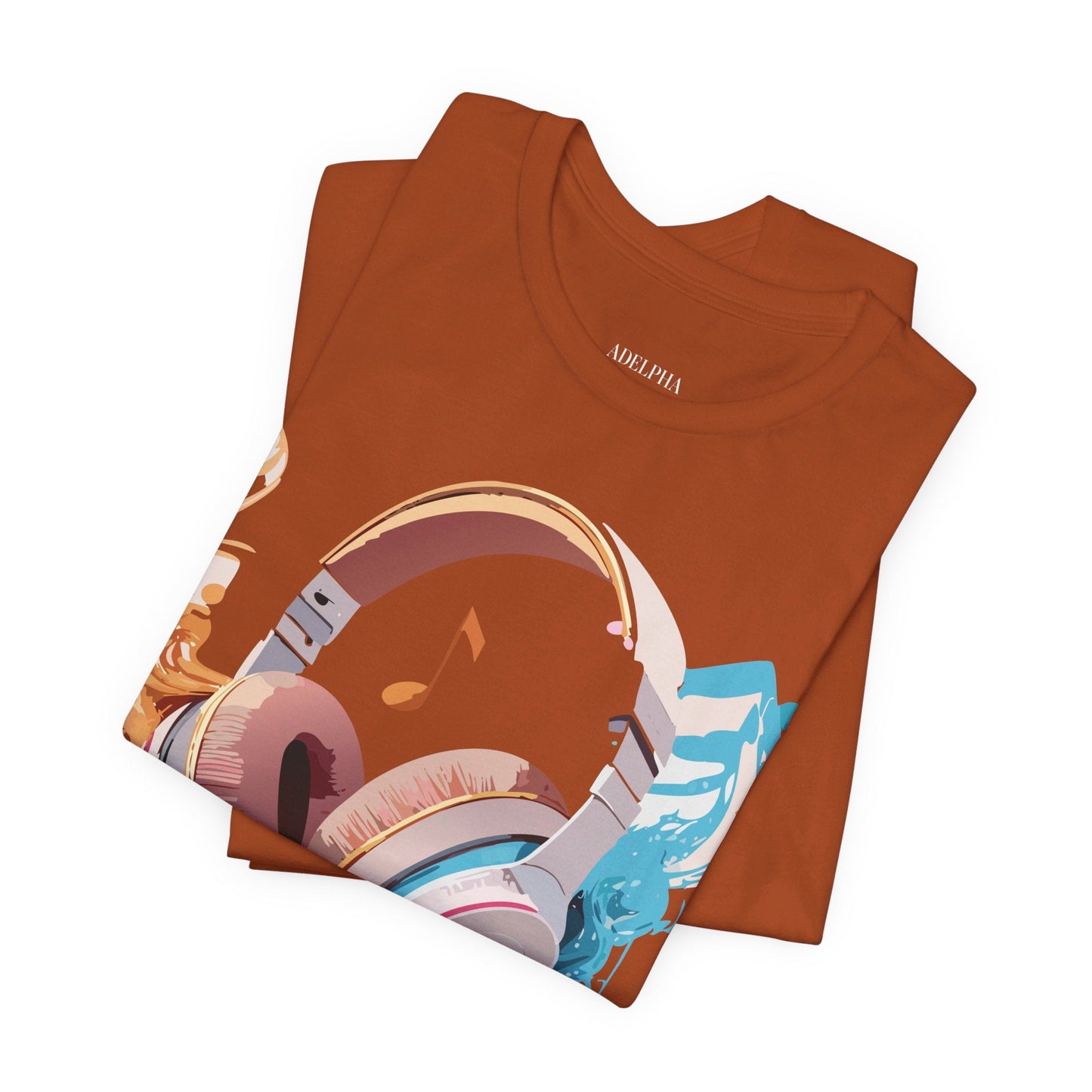 Adelpha Music T Shirt Unisex Graphic Tee Vintage Inspired Artwork Short Sleeve Premium