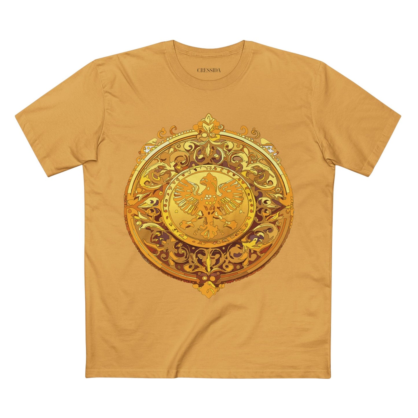 Antique Gold Coin Graphic Design T-Shirt Unisex 100 Cotton With Golden Print Artwork Tee 26