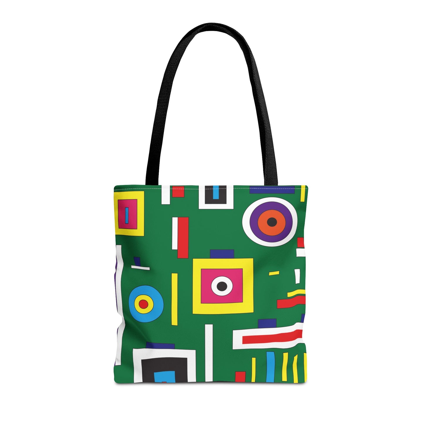 Bolsa de lona con estampados abstractos 