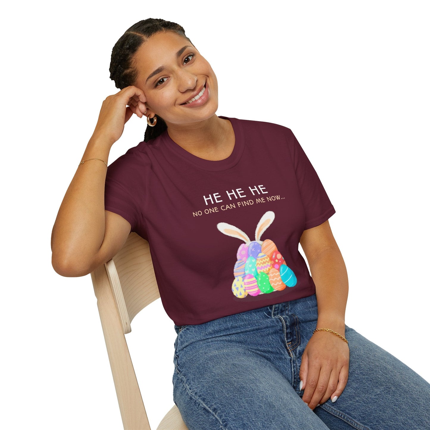 Easter Egg T Shirt Unisex Softstyle 100 Percent Ring Spun Cotton Easter Design Tee