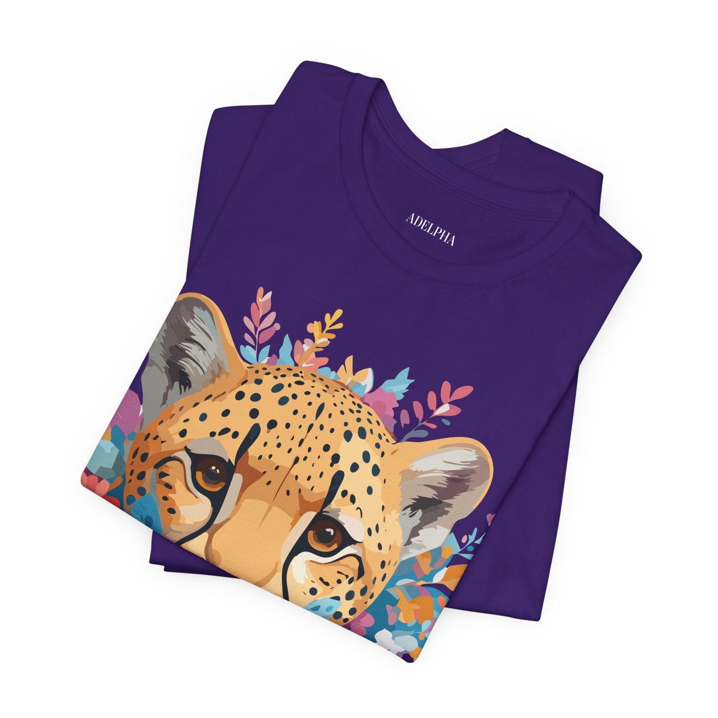Cheetah Graphic Unisex 100 Cotton Artwork Tee 4