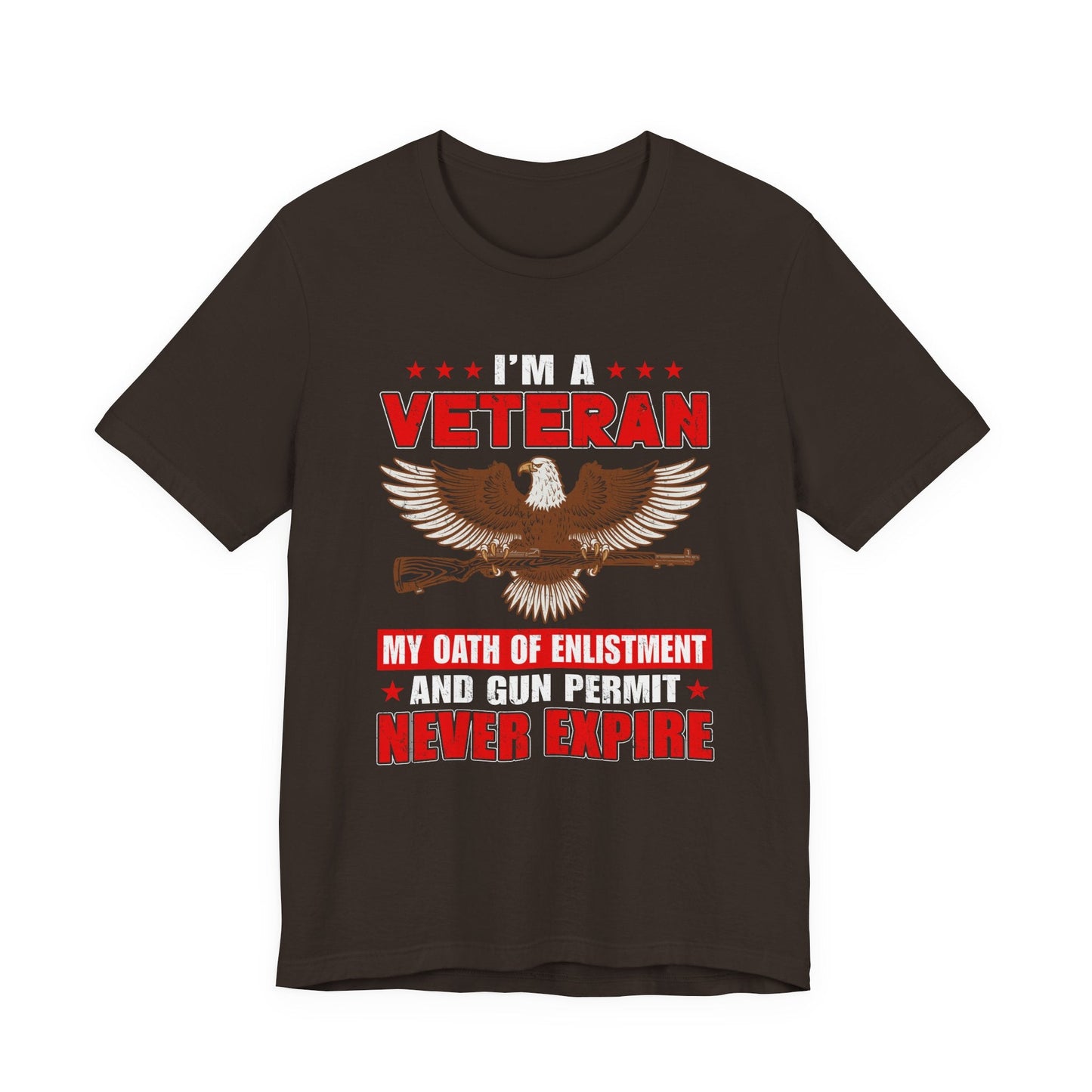 Army Veteran Patriotic Graphic Design Unisex Cotton T-Shirt v35