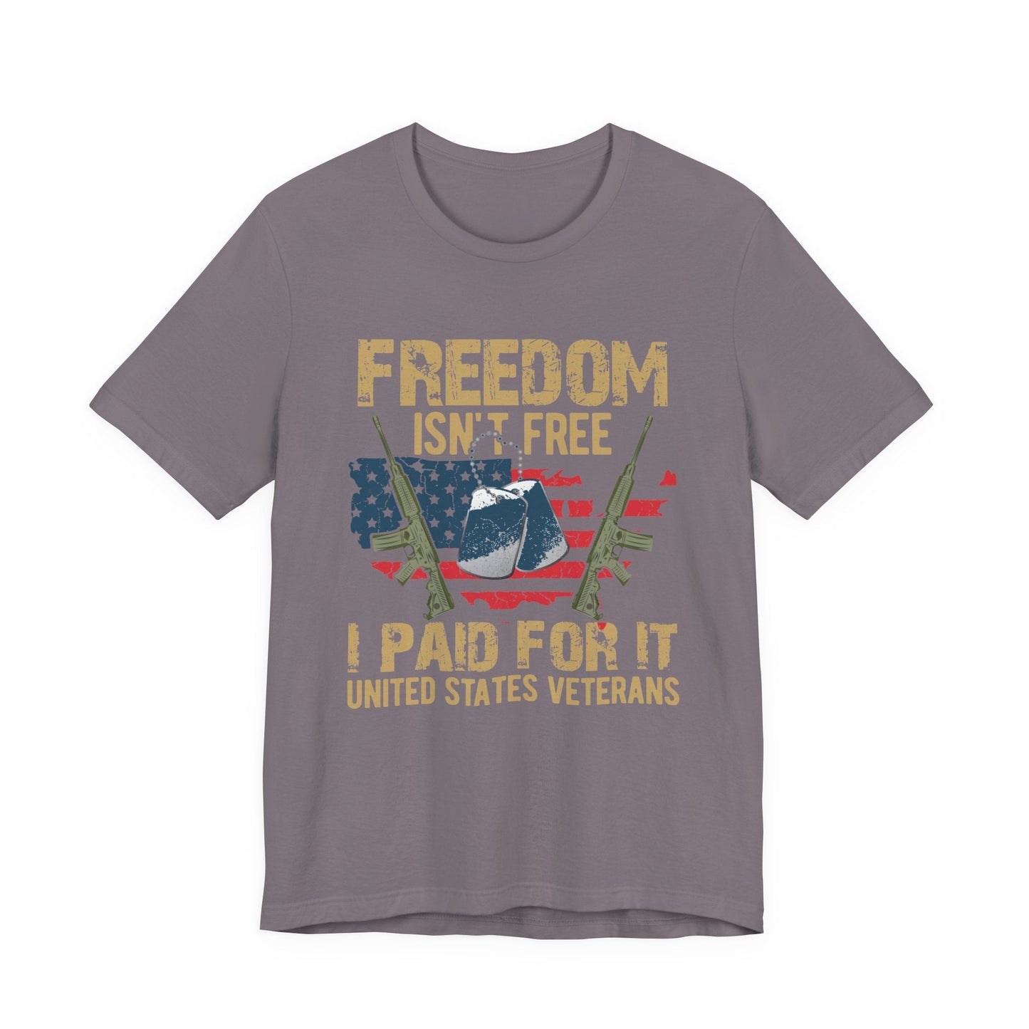 Army Veteran Patriotic Graphic Design Unisex Cotton T-Shirt v19