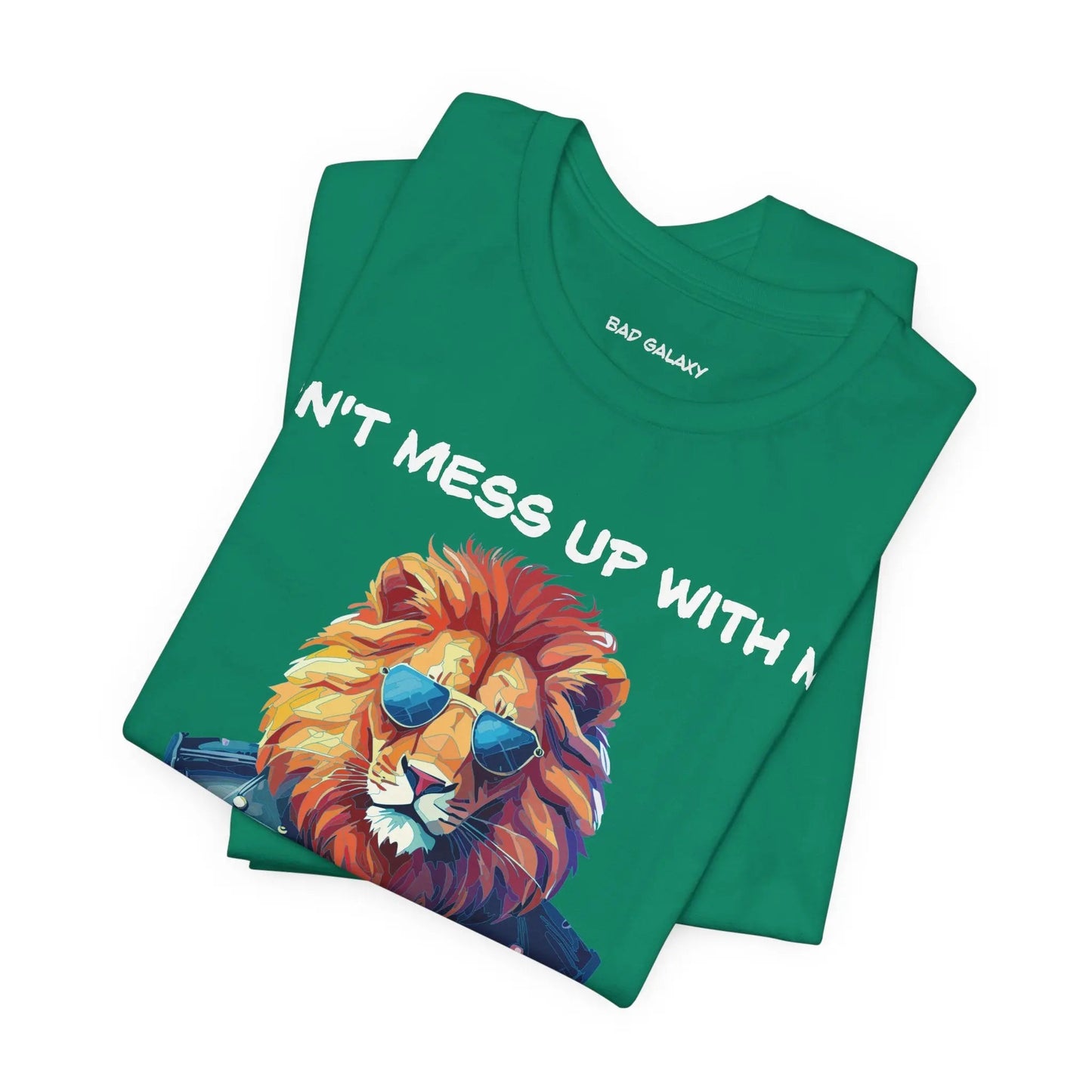 Animal T Shirt By Bad Galaxy Unisex 100 Percent Cotton Graphic Tee Eco Friendly Made In USA