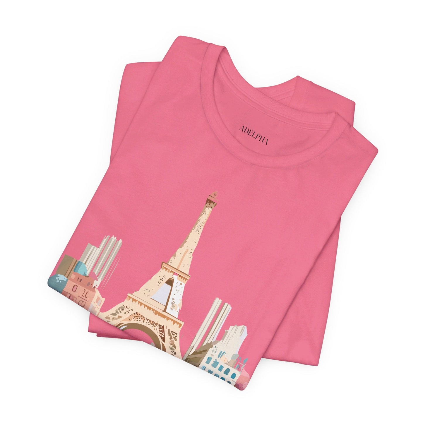Paris Tourist Shirt Unisex Graphic Tee With Vintage Inspired Artwork Adelpha Art Design