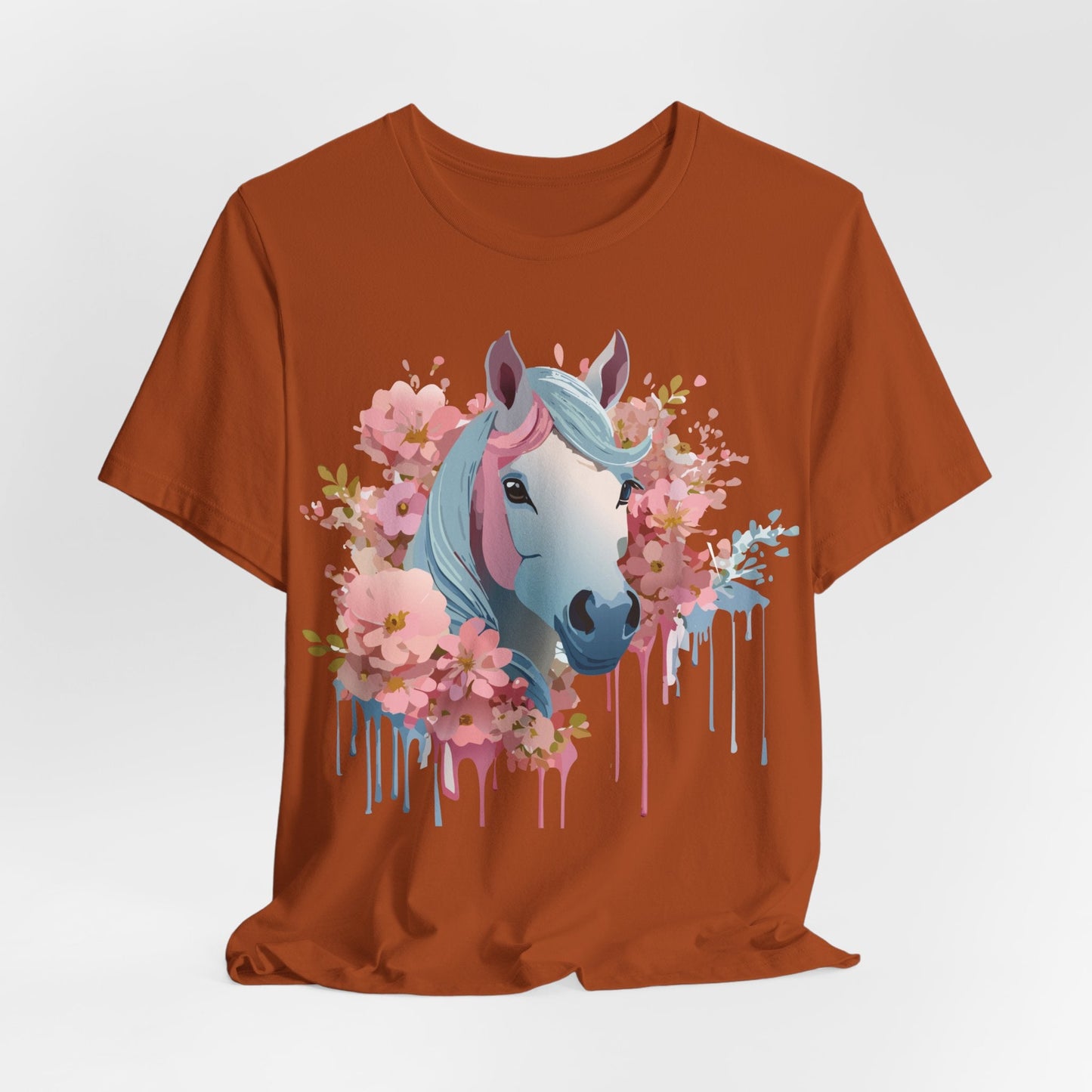 Horse Graphic Unisex 100 Cotton Vintage Animal Art T-Shirt 14