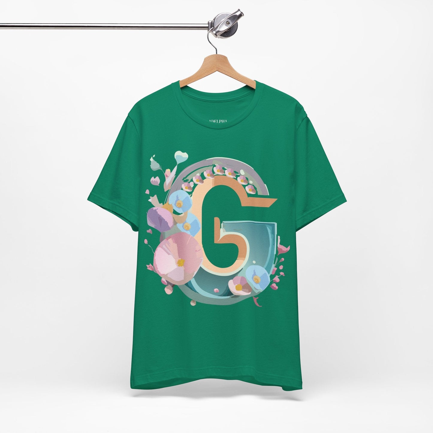 Adelpha Letter G Shirt Unisex Jersey Short Sleeve Graphic Tee With Vintage Inspired Artwork