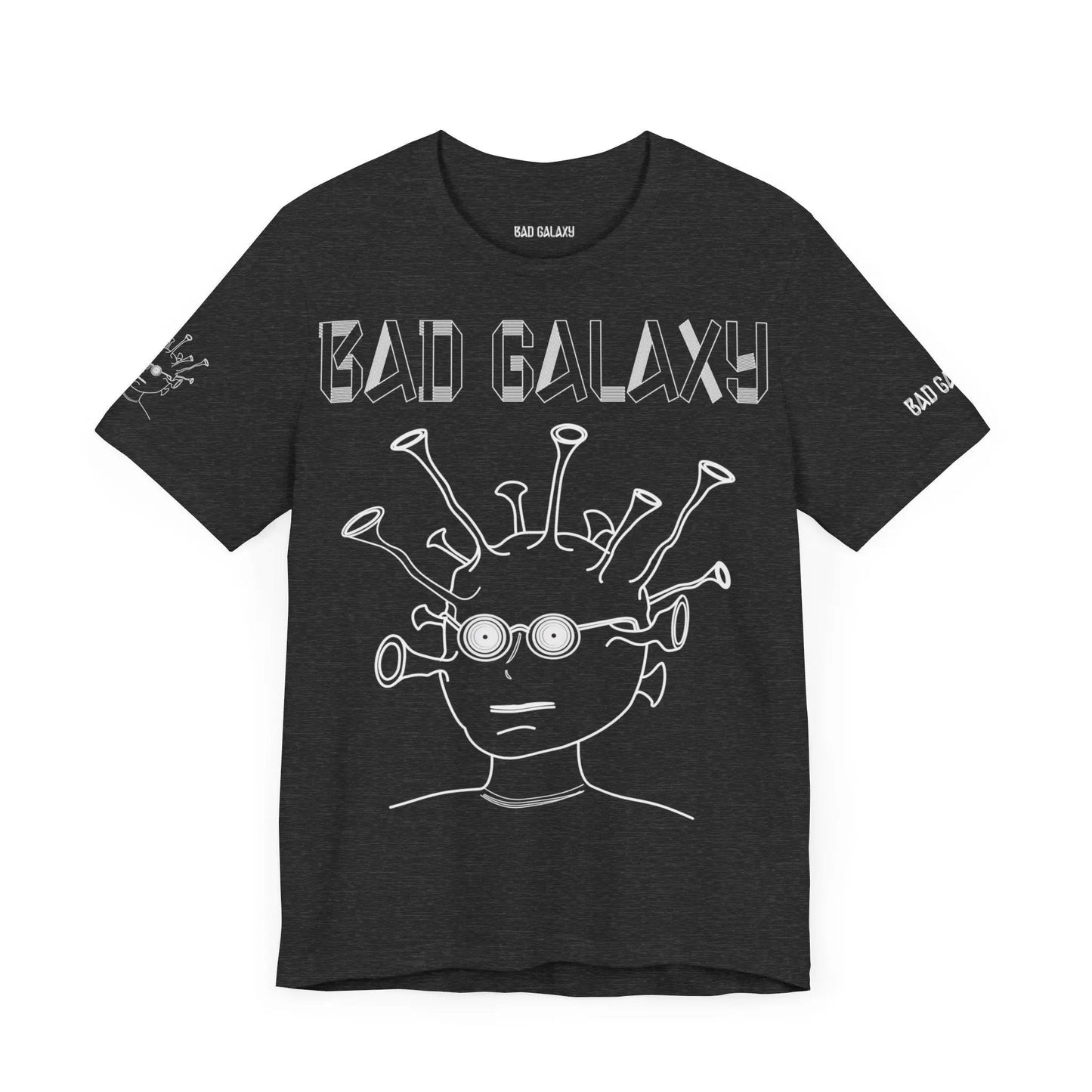 Tee Shirt With Alien From Bad Galaxy 100 Percent Cotton Eco Friendly Inks Made In USA