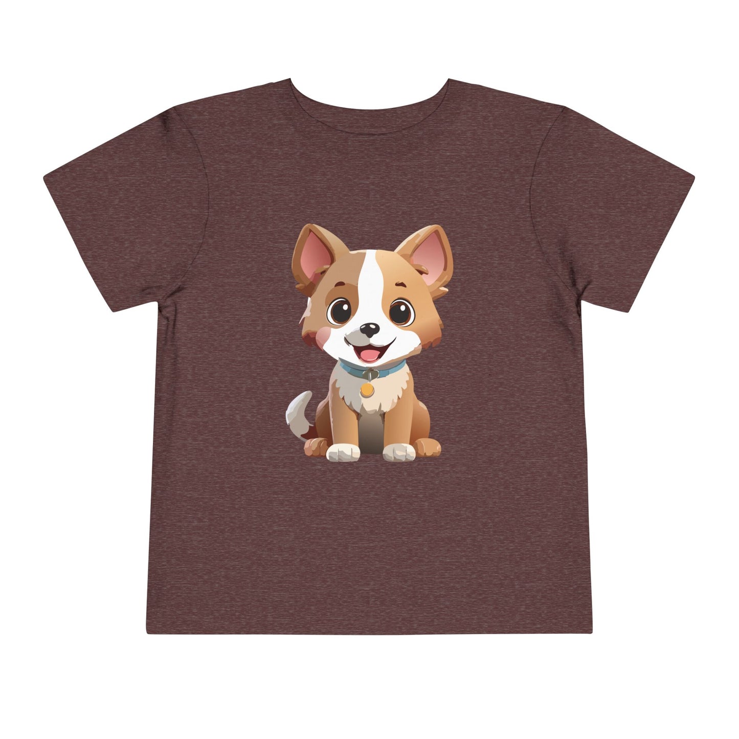 Bonita camiseta de manga corta para niños pequeños con diseño de cachorro: regalo adorable para amantes de las mascotas (2 a 5 años)