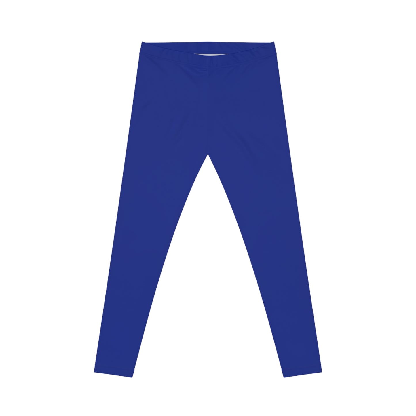 True Cobalt Color Women's Poly-Span Casual Leggings XS-2XL