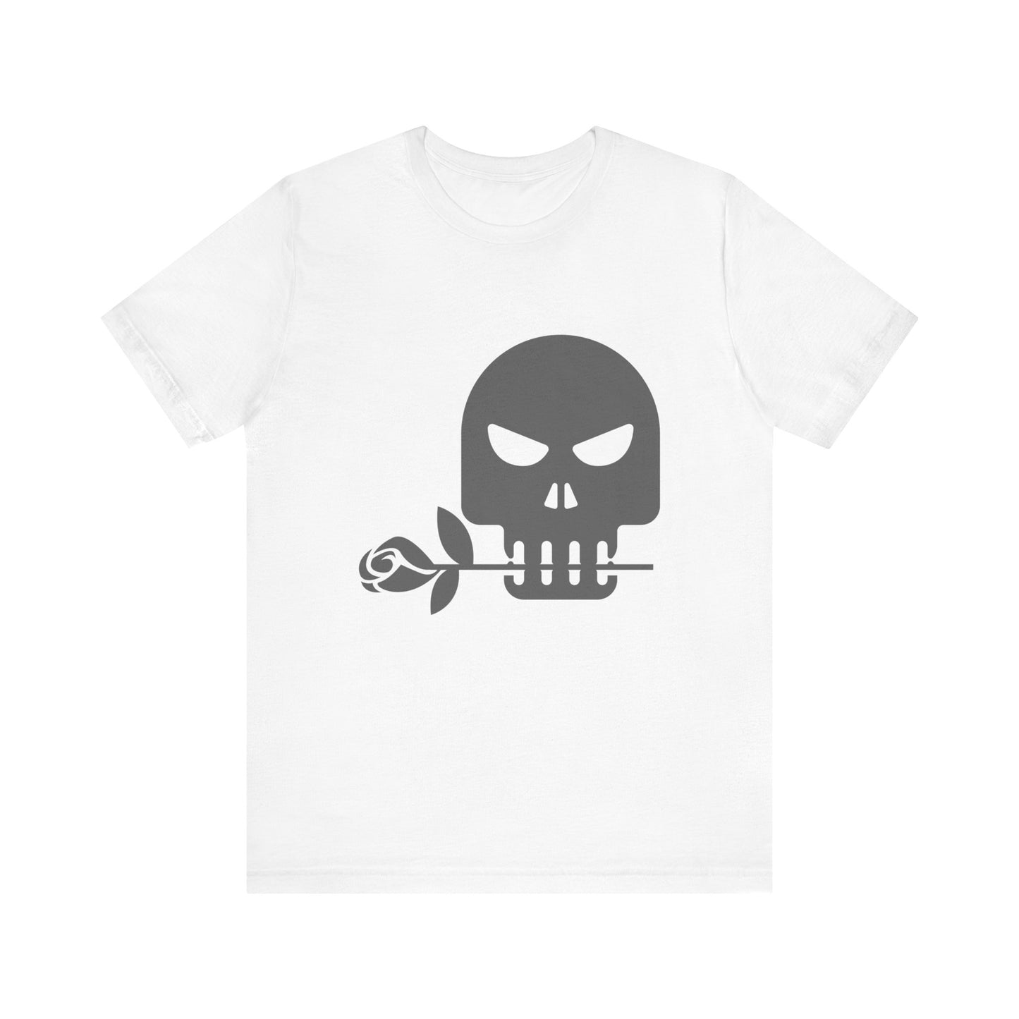 Unisex Cotton Tee Shirt with Skull