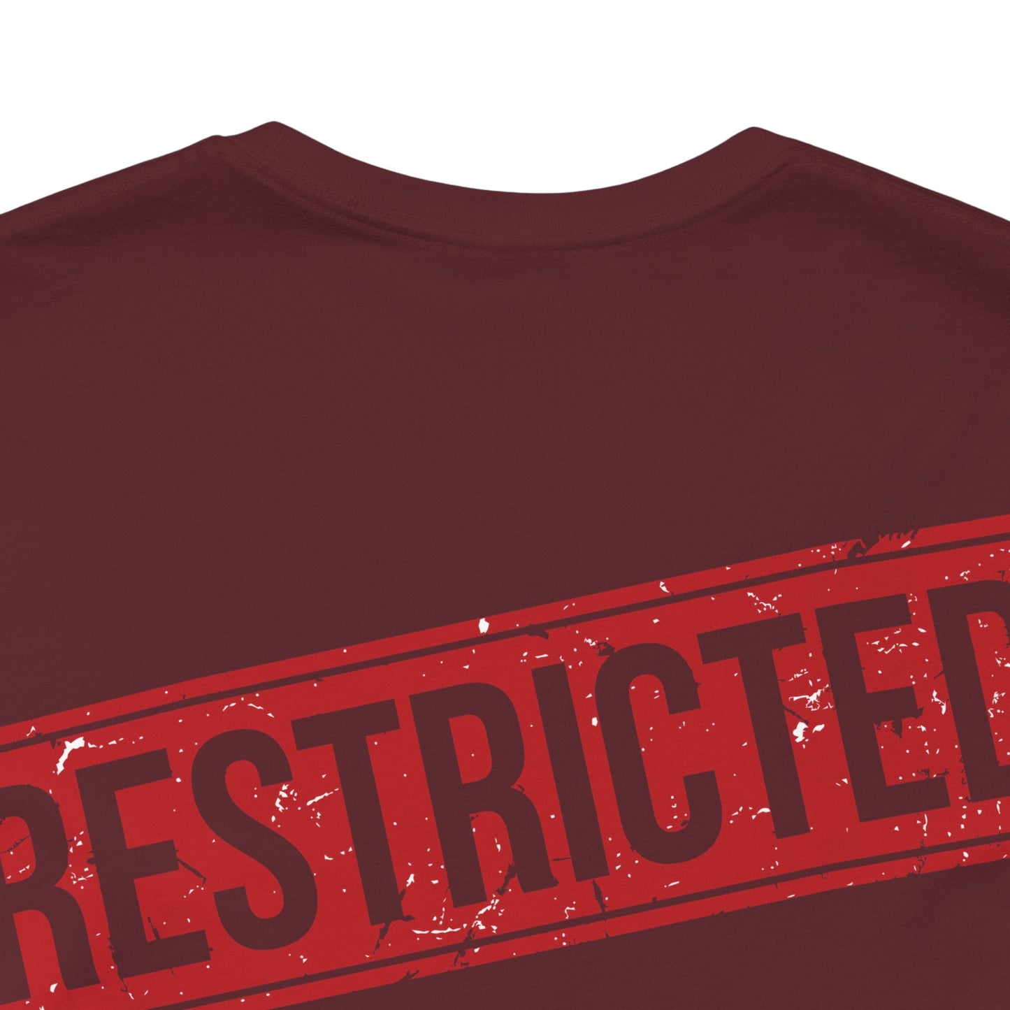 Bad Galaxy Tee Shirt With Red Stamp Made To Order 100 Percent Cotton Eco Friendly Inks USA