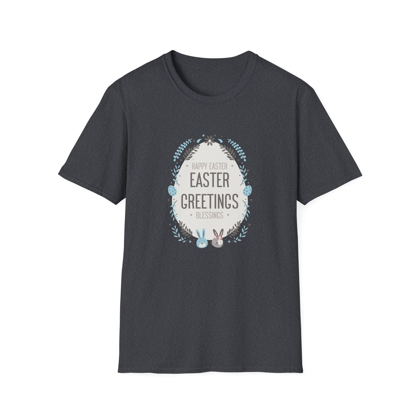 Gildan Easter Unisex Softstyle 64000 T Shirt With Easter Print Design Short Sleeve Tee Edition