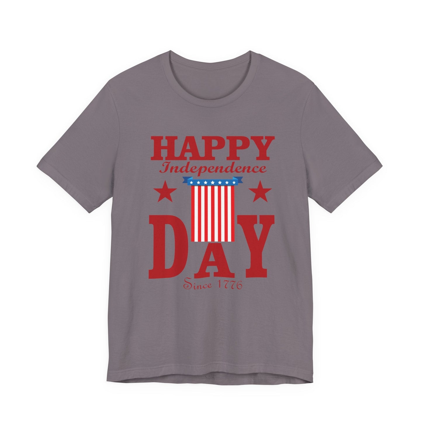 Happy Independence Day Graphic Unisex Cotton T-Shirt 018