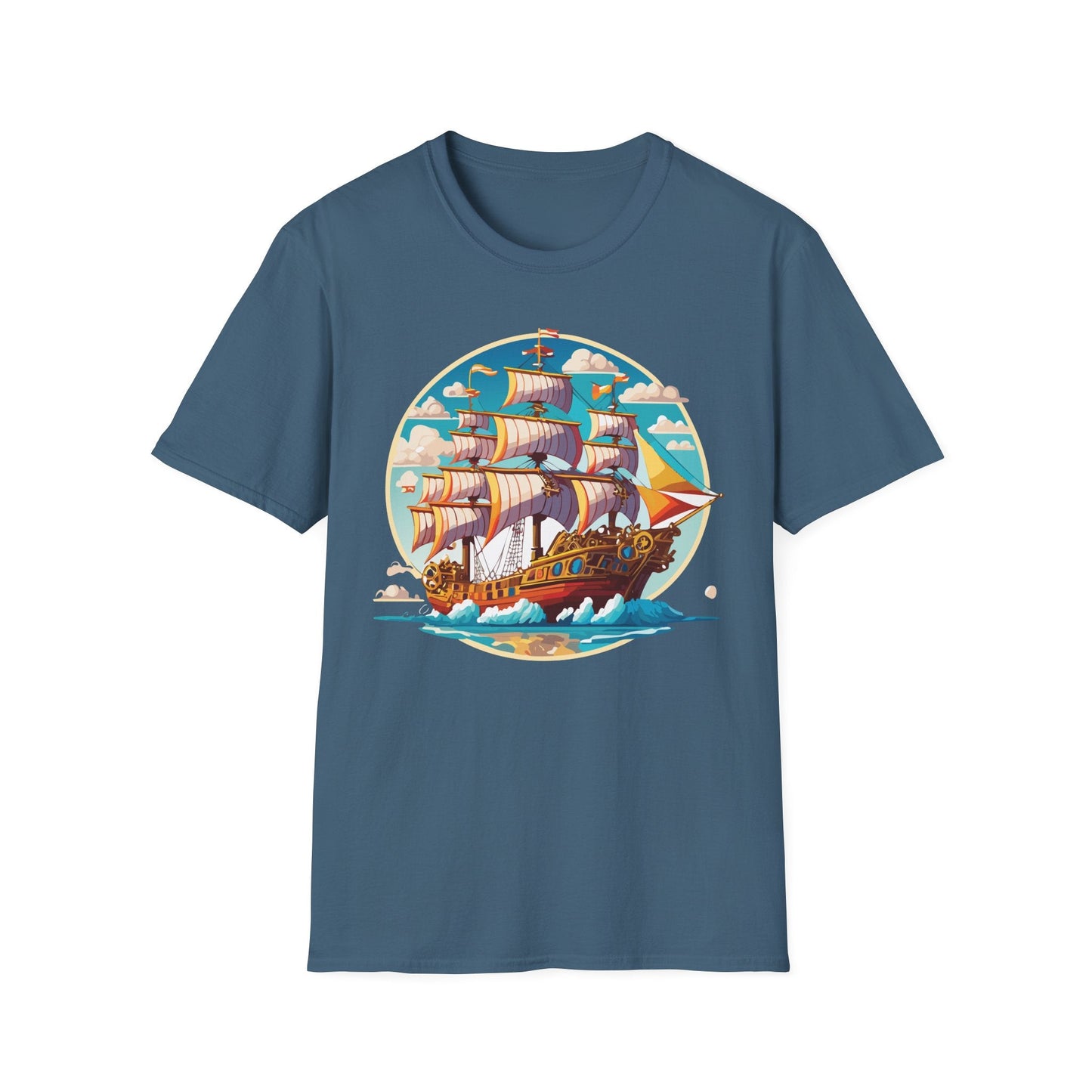 Ship T Shirts Frigate Tee Unisex Vessel Tee Shirt Gildan Softstyle 64000 Cotton Tee Classic
