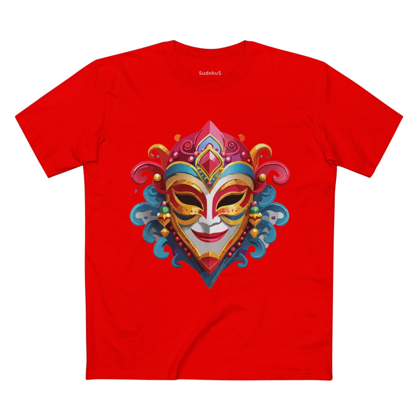 Mask Graphic Unisex 100 Cotton Staple Tee 21