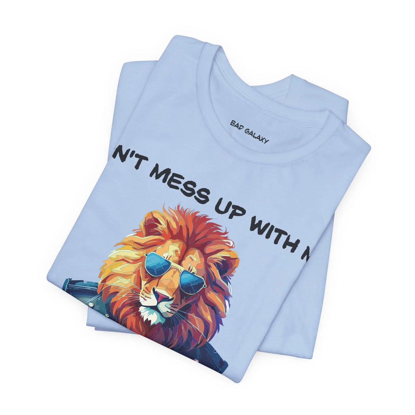 Animal T Shirt By Bad Galaxy Unisex 100 Percent Cotton Graphic Tee Eco Friendly Made In USA