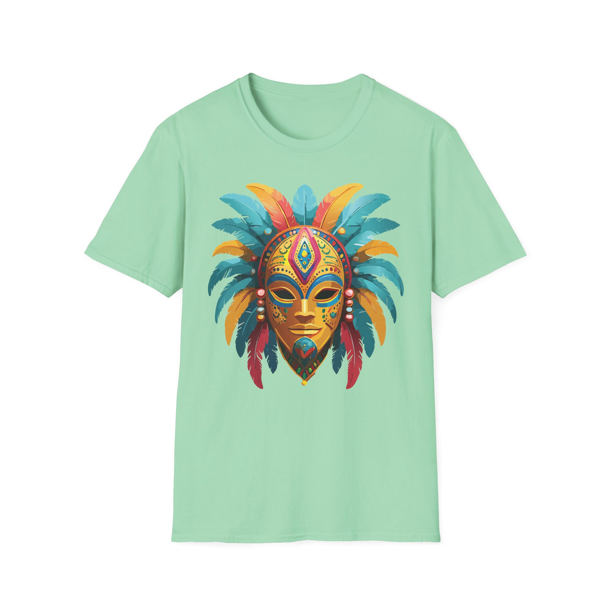 Mask Masquerade Carnival Graphic Tee Gildan Unisex 100 Cotton Tee Shirt h33
