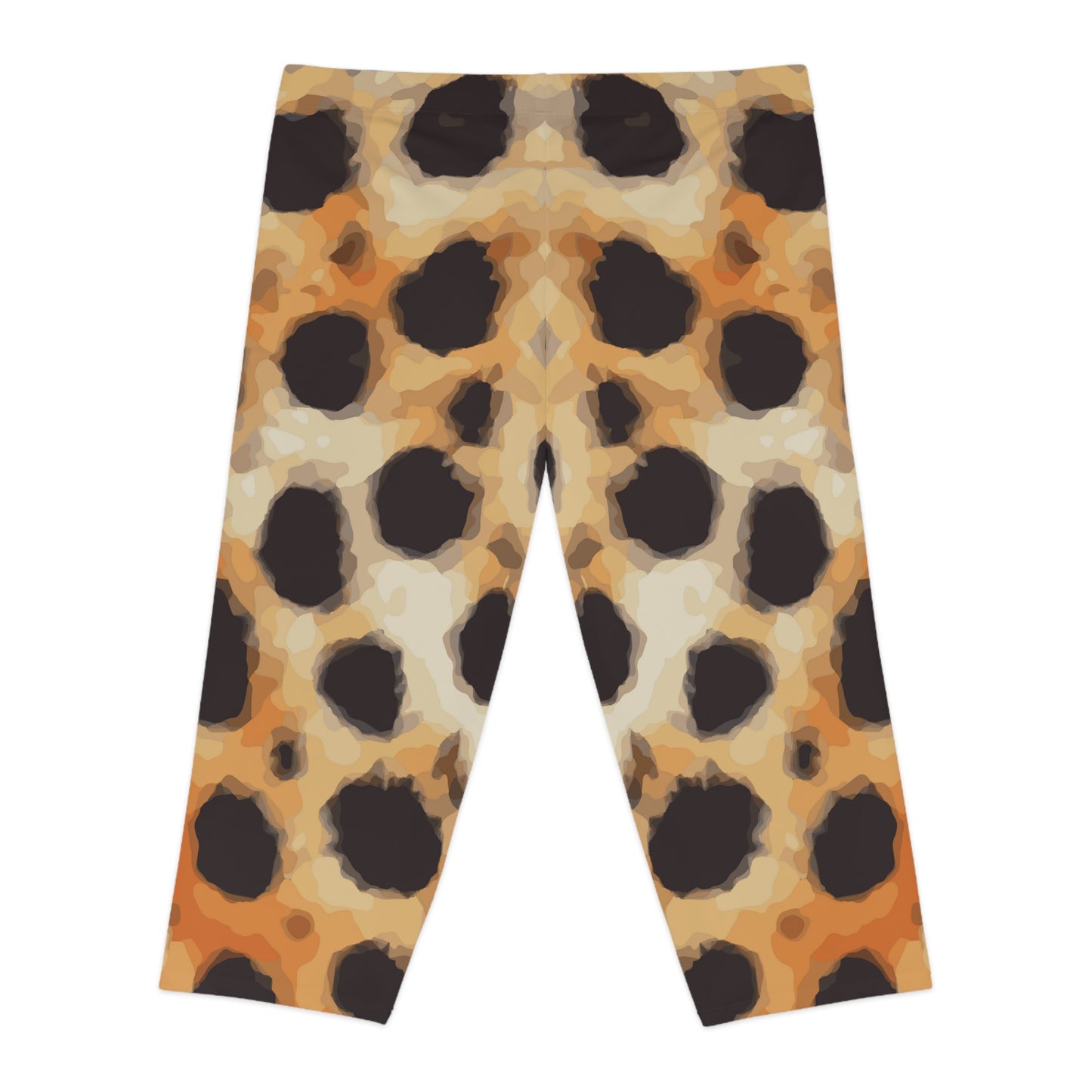 Capri leggings with animal print