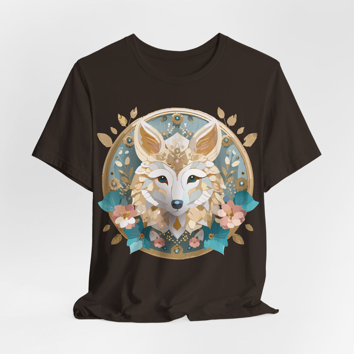 Medallion Graphic Unisex Cotton Bella+Canvas Tee with Art Design d64