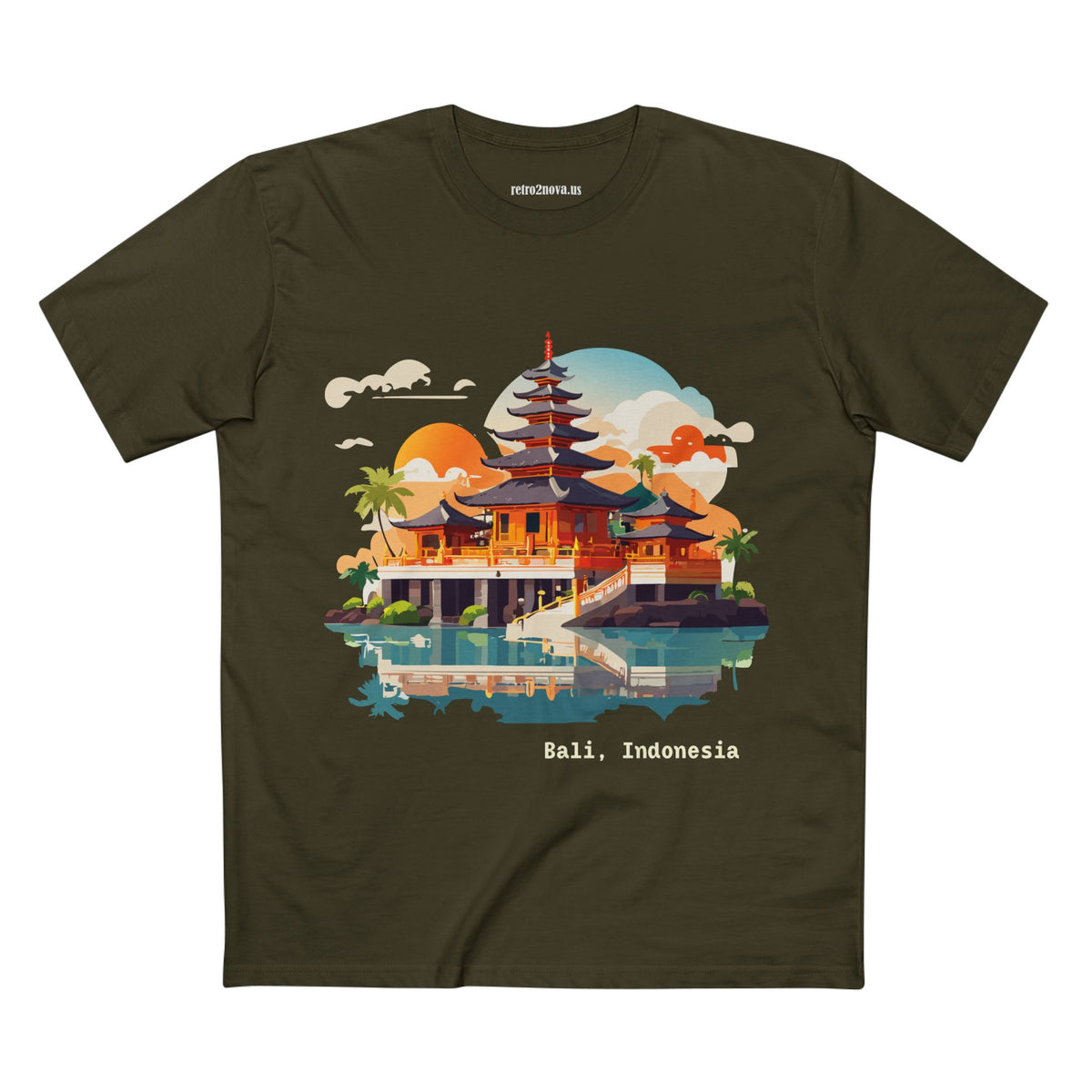 Bali Temple Illustration T-Shirt | Bali Indonesia Travel Tee