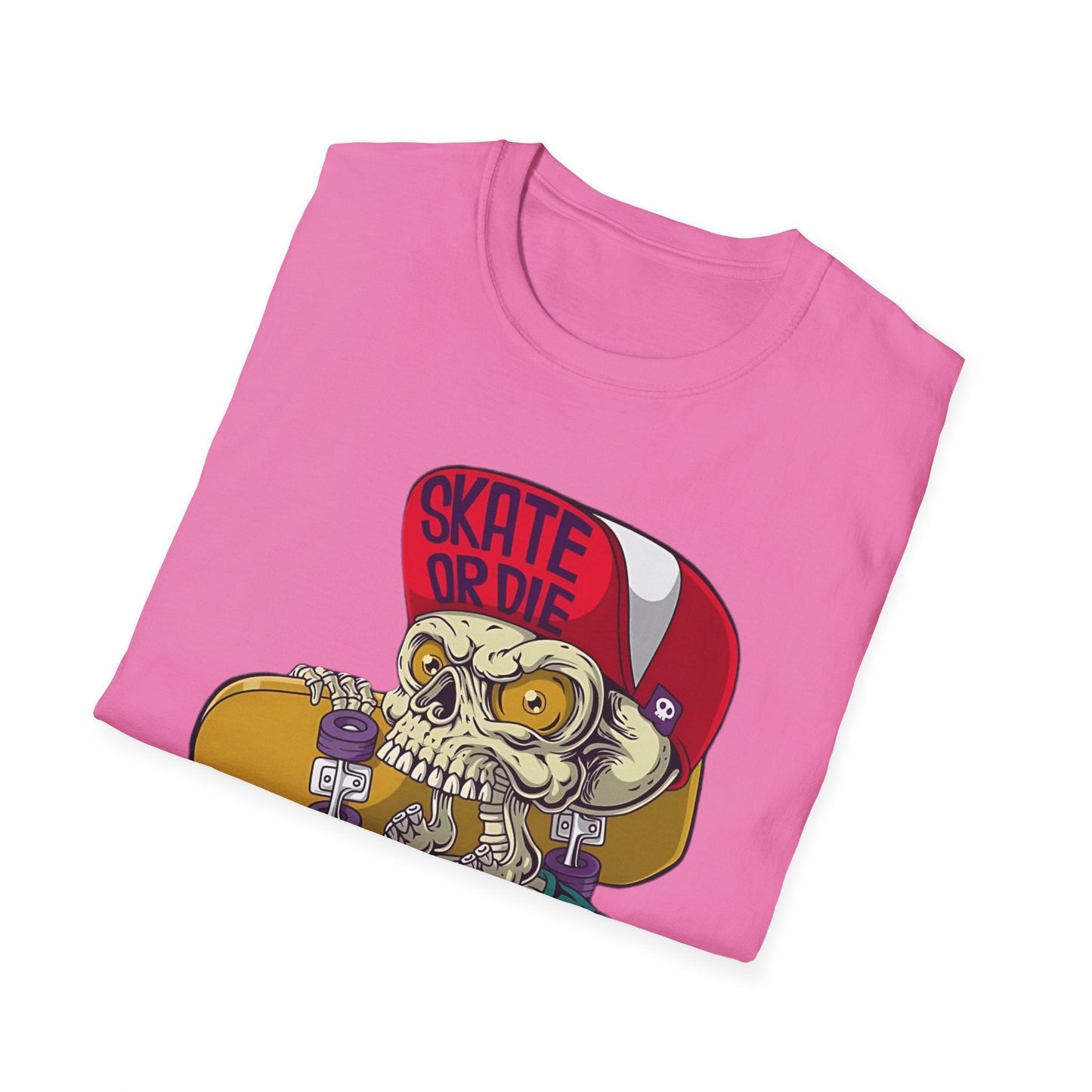 Skull T Shirt Skeleton Tee Unisex Softstyle Cotton Gildan 64000 Graphic Tee For Everyday Wear