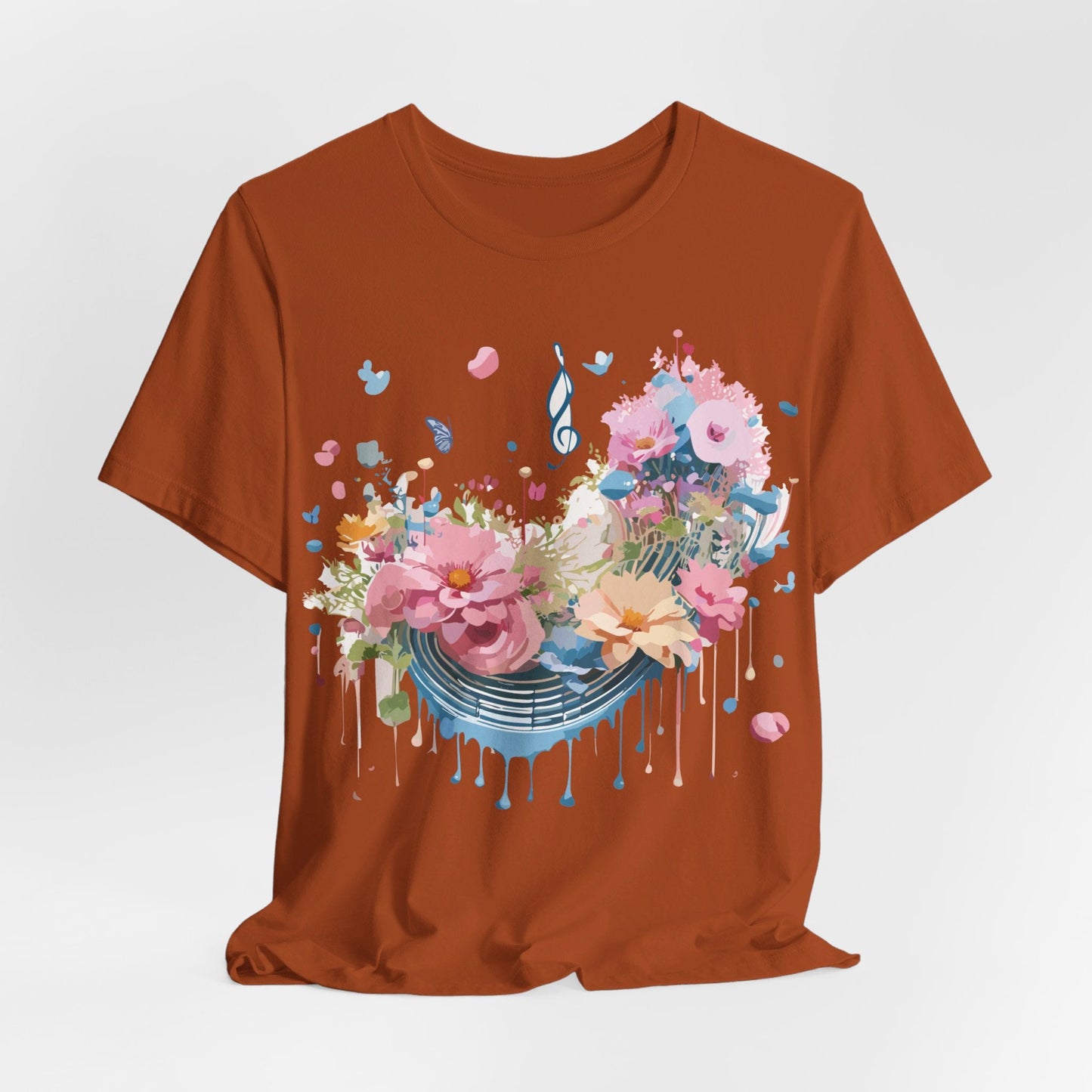 Music Graphic T Shirt Unisex Short Sleeve Jersey Tee Adelpha Vintage Inspired Art