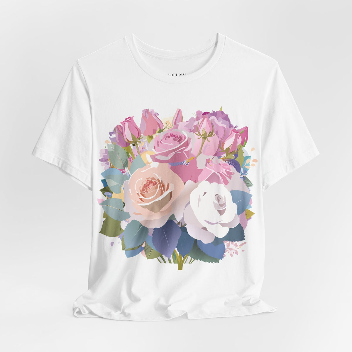 Floral Graphic Tee Shirt - Bella+Canvas Unisex 100 Cotton 19