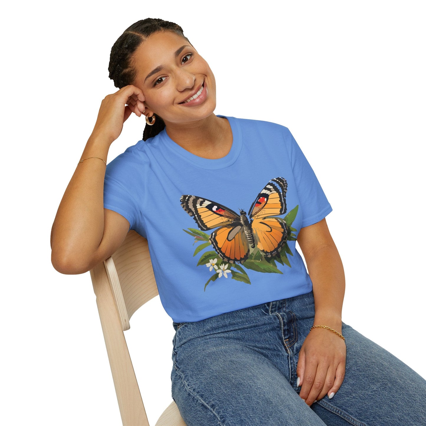 Monarch Butterfly Shirt Unisex Softstyle Tee 100 Percent Ring Spun Cotton Gildan 64000