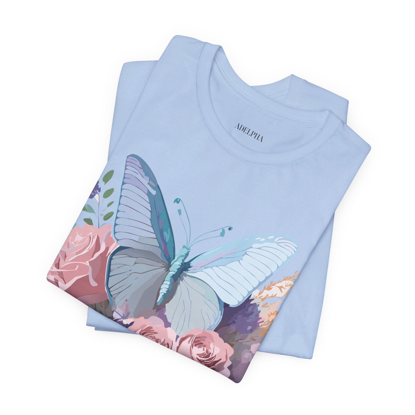 Butterfly Graphic Tee Unisex Jersey Shirt Adelpha Vintage Art Design