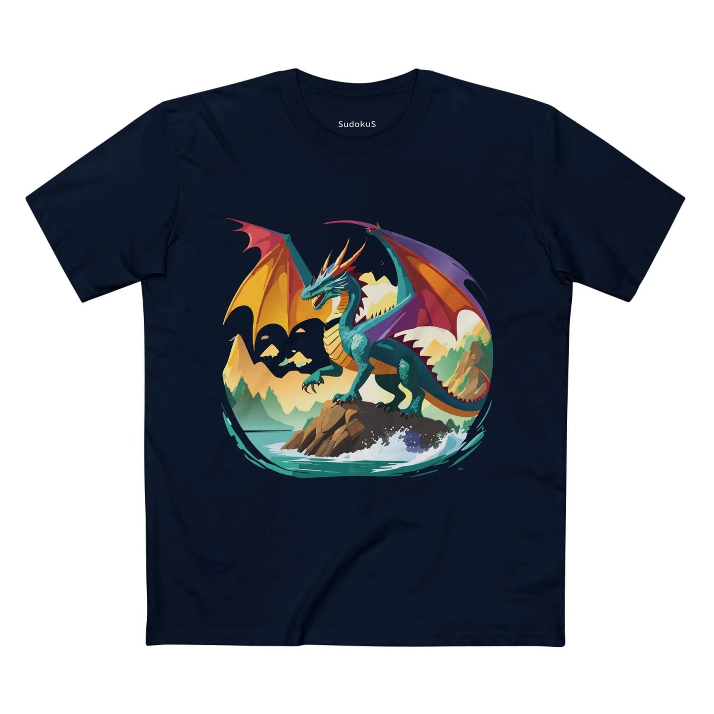 Dragon Graphic Unisex 100 Cotton Staple Tee 25