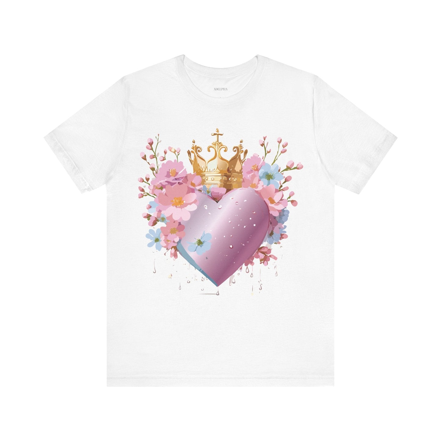 Valentine Graphic Tee Unisex Jersey Short Sleeve By Adelpha Vintage Inspired Artwork