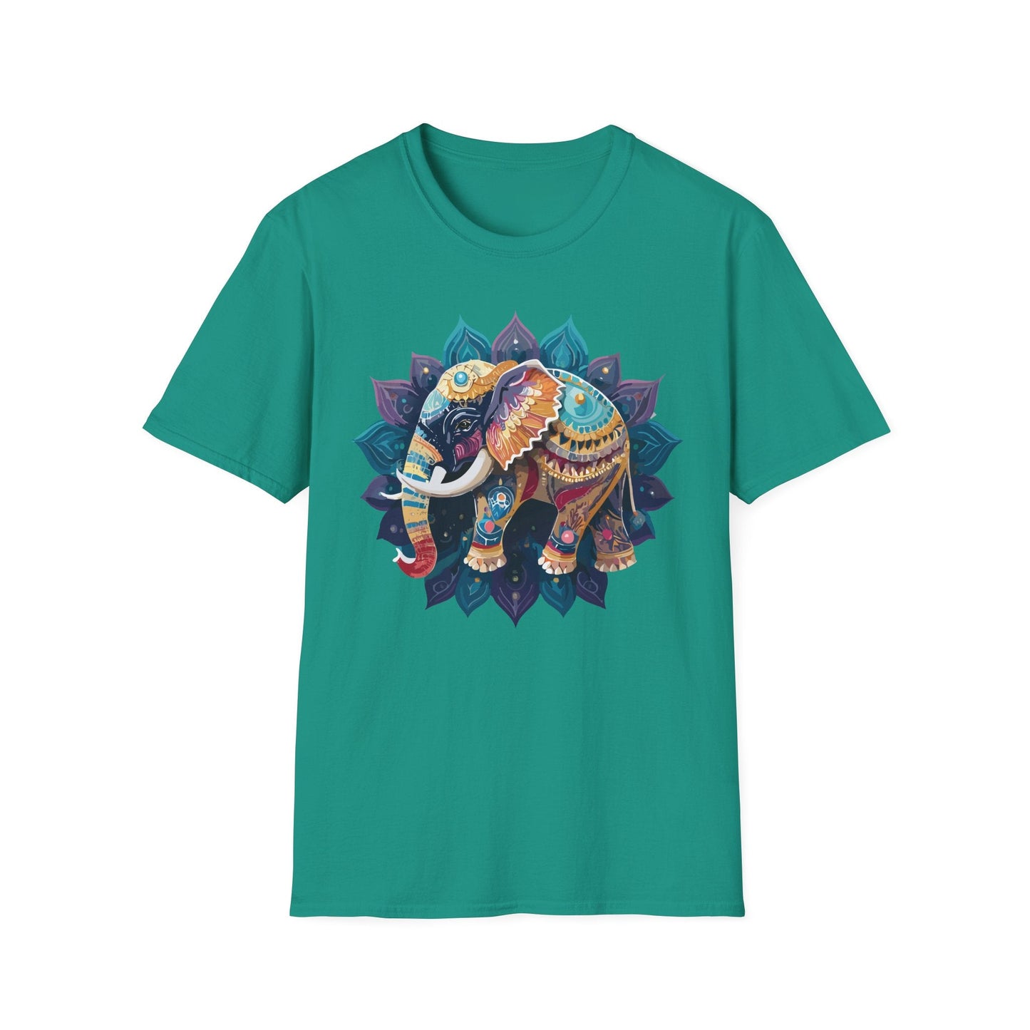 Elephant T Shirt Unisex Softstyle Cotton Tee Gildan 64000 Comfortable Everyday Wear