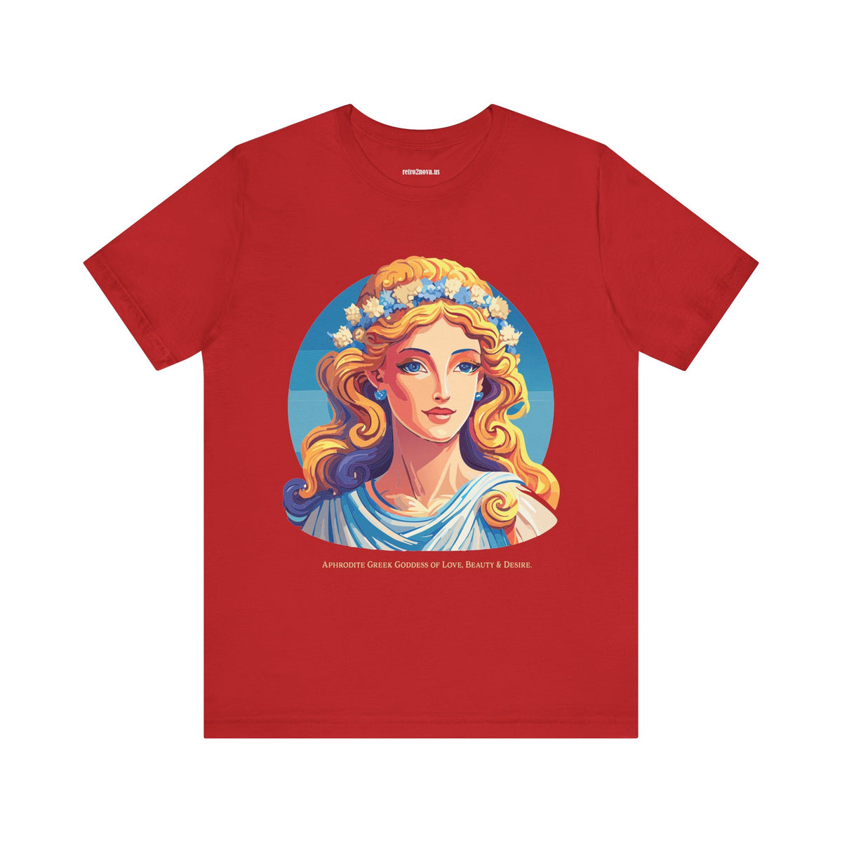 Goddess Graphic Unisex Cotton Bella+Canvas Tee with Aphrodite