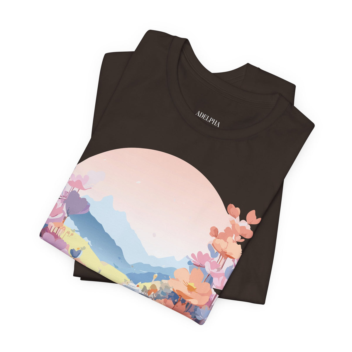 Floral Graphic Tee Shirt - Bella+Canvas Unisex 100 Cotton 43