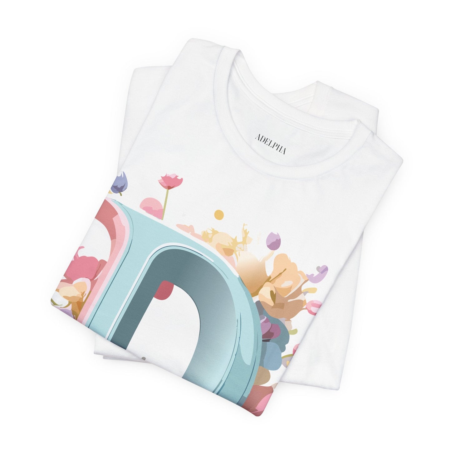 Letter D Graphic T Shirt Unisex Short Sleeve Art Design Tee By Adelpha Vintage Inspired Artwork