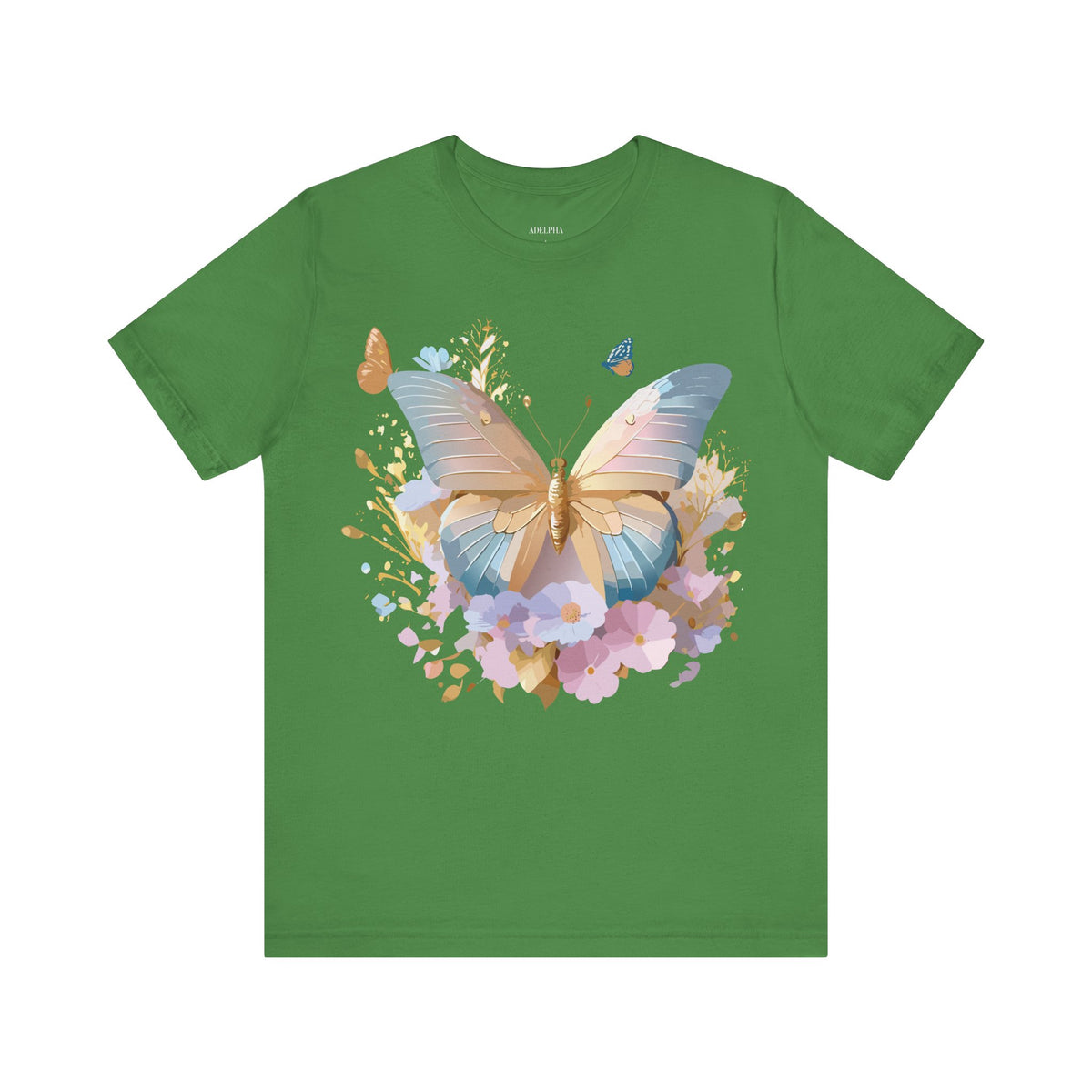 Butterfly Graphic Unisex Cotton Bella+Canvas Tee with Art Design n95