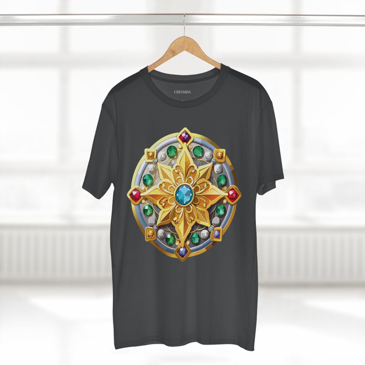 Medallion Graphic T-Shirt Unisex 100 Cotton With Gold Art Design Medal Tee 1
