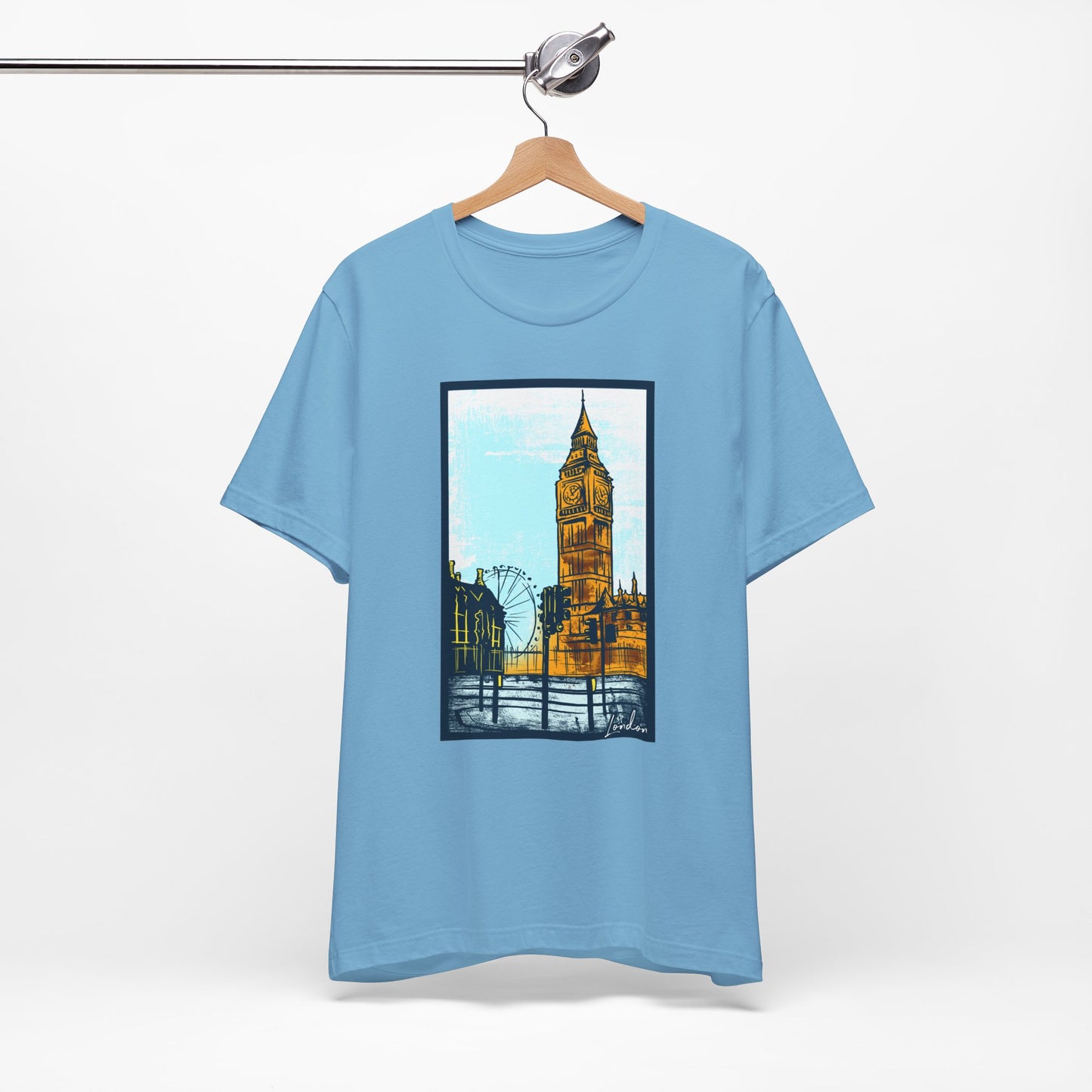 Retro Poster London Graphic Design Tee, London Shirt, Vintage Tees, Art Design T-Shirt, Graphic Tee, Retro Art Shirts