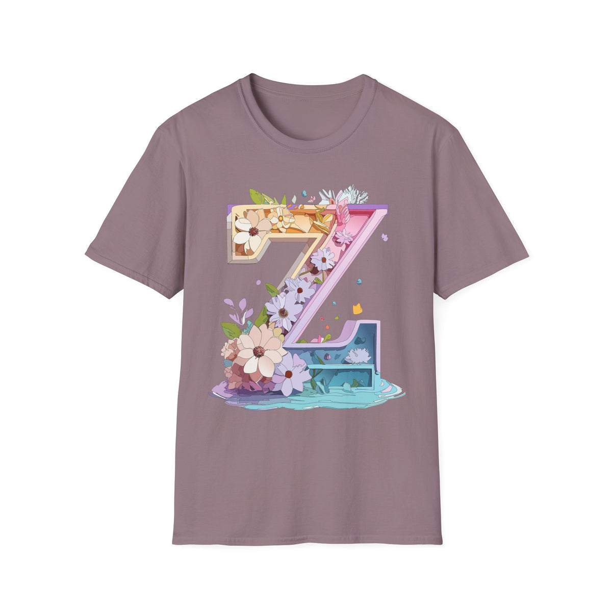 Floral Number 7 T-Shirt | Floral 7 Tee, Birthday 7th, Botanical Number Shirt