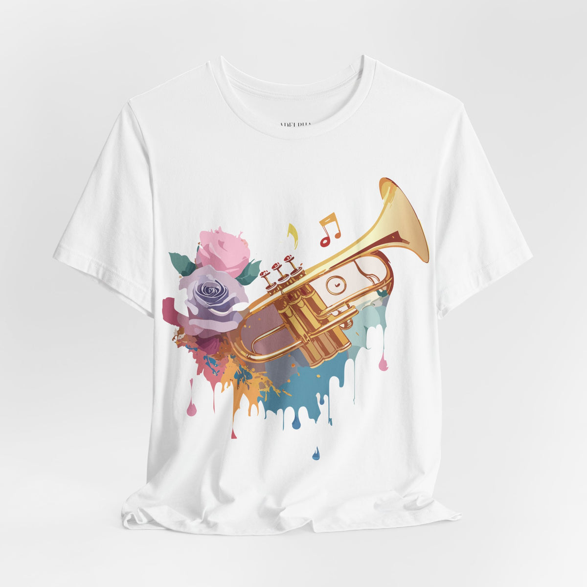 Music Graphic Unisex Cotton Bella+Canvas Tee with Art Design m164
