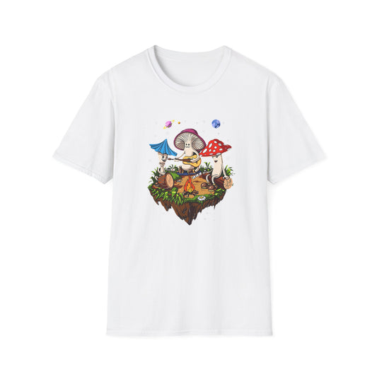 Funny Mashroom Cartoon  Graphic Tee Gildan Unisex 100 Cotton Tee Shirt c12