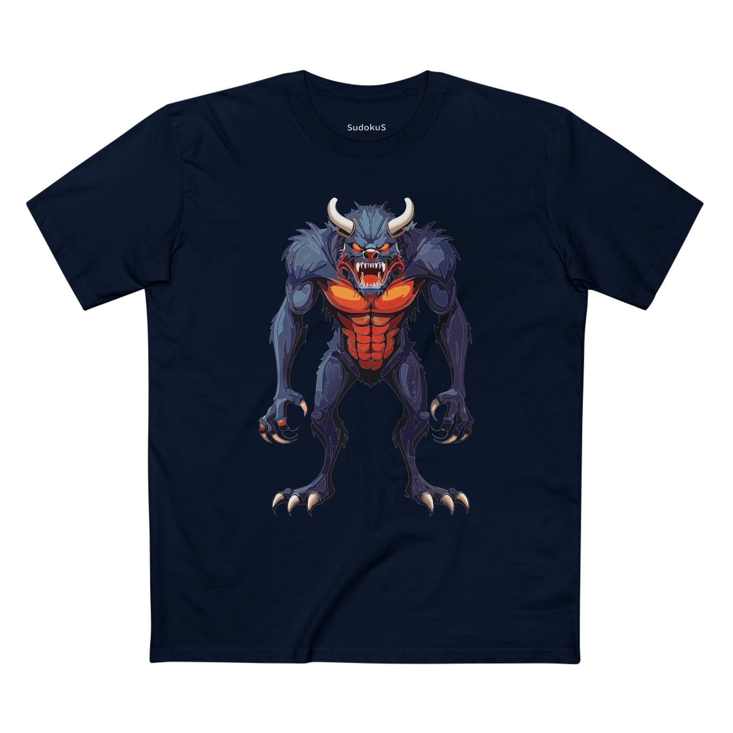 Cartoon Monsters Graphic Unisex 100 Cotton Staple Tee 11
