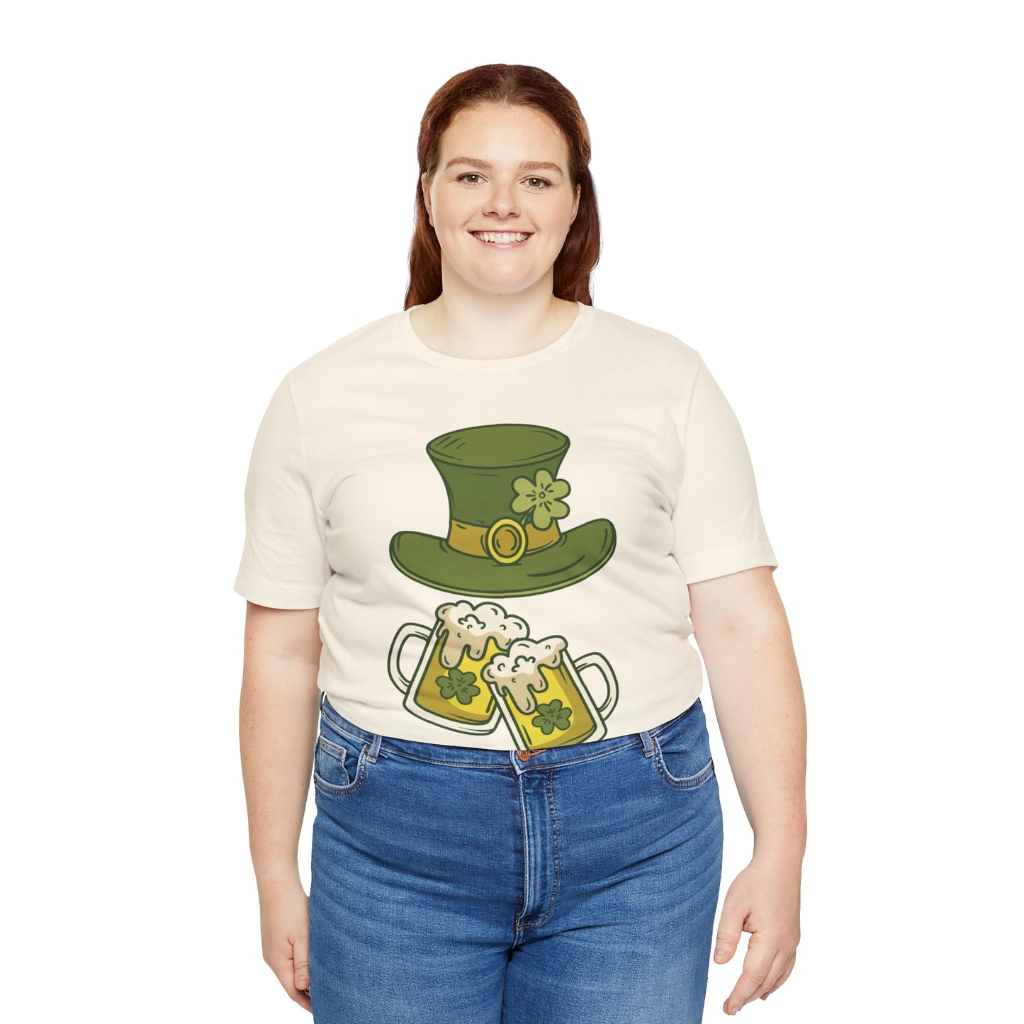 Unisex Cotton Tee Shirt with Lucky Prints