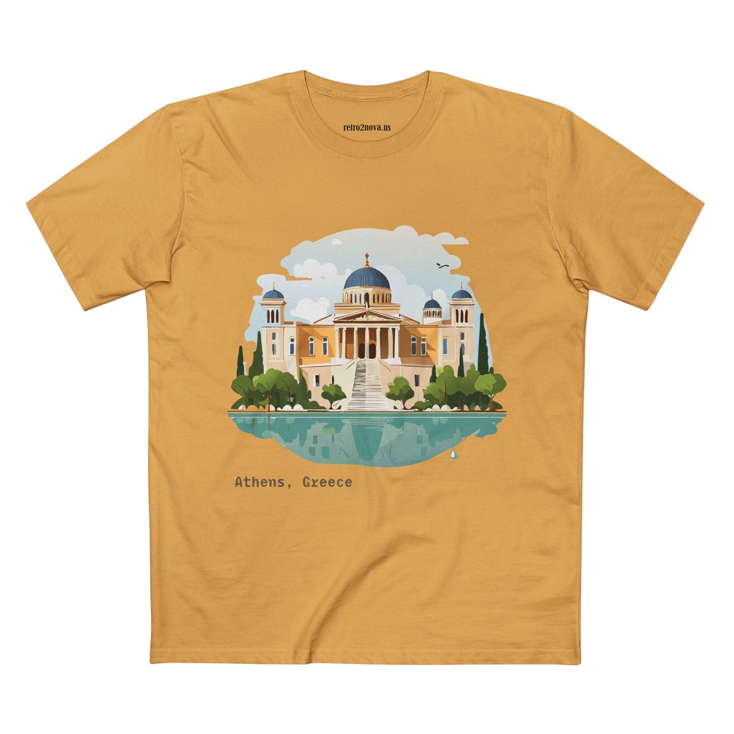 Greece Travel Shirt Unisex Tourist Tee Premium Cotton With Original Art Design Retro2Nova