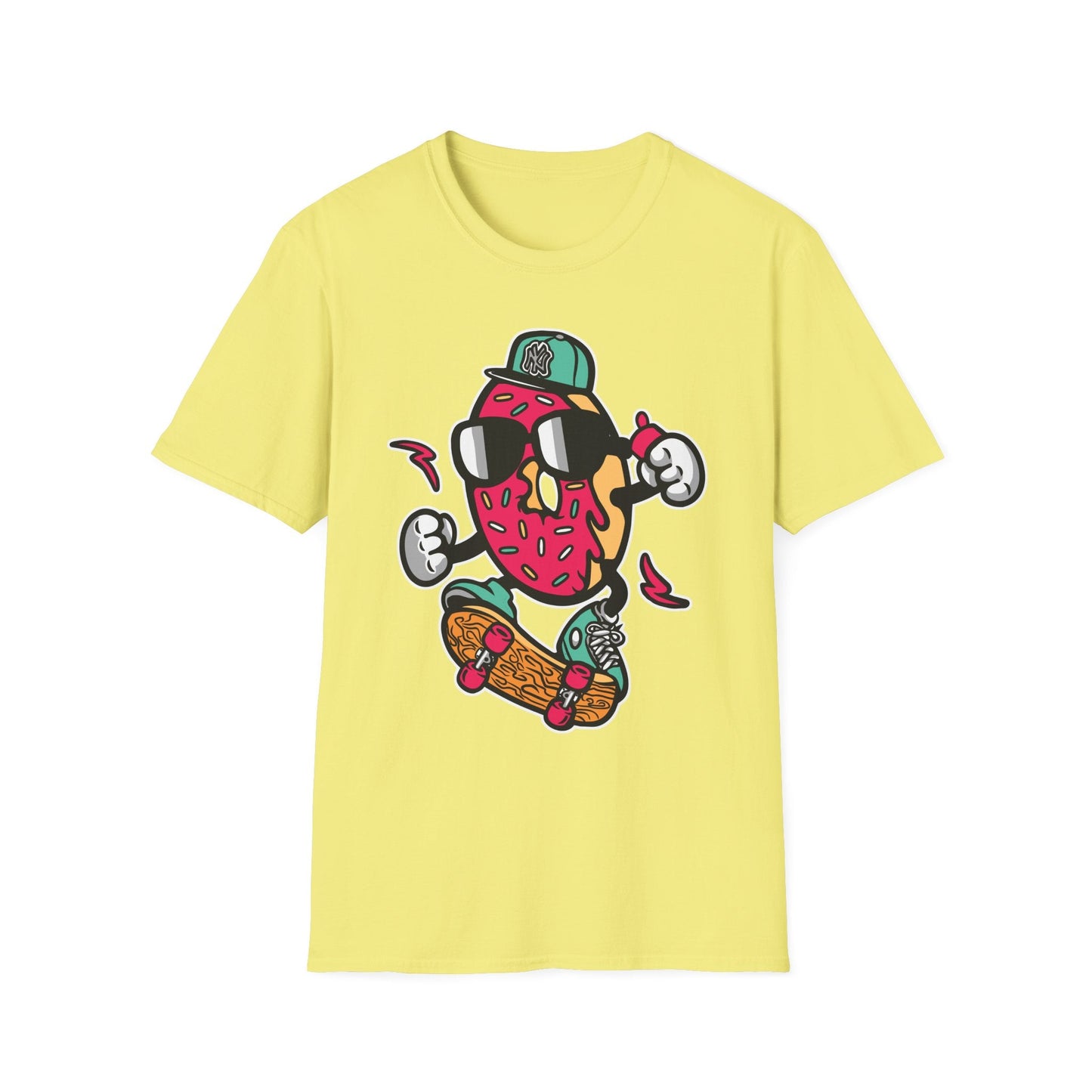 Cartoon T Shirt Animation Tee Funny Art Graphic Shirt Unisex Gildan Softstyle 64000