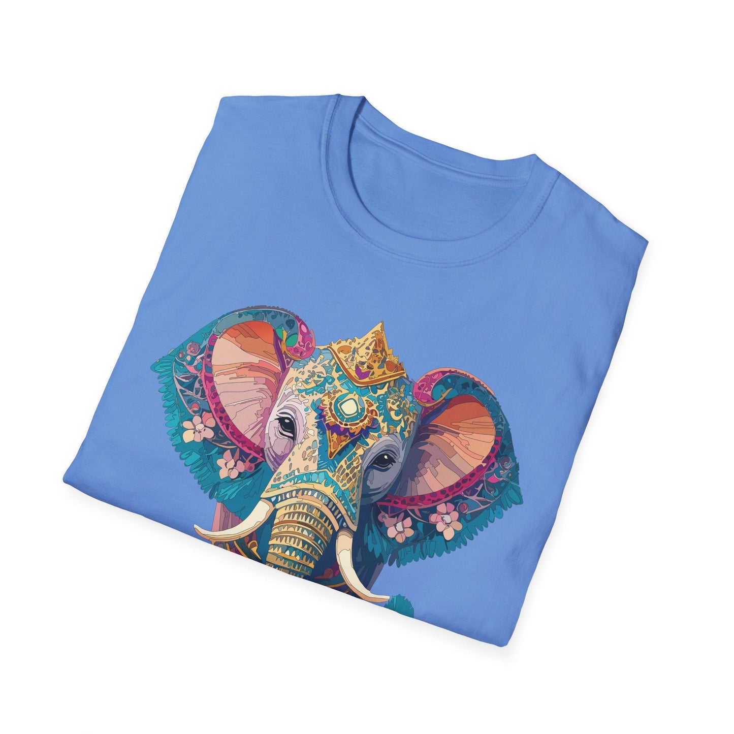 Elephant Shirt Unisex Animal Tee Softstyle 100 Percent Ring Spun Cotton Gildan 64000