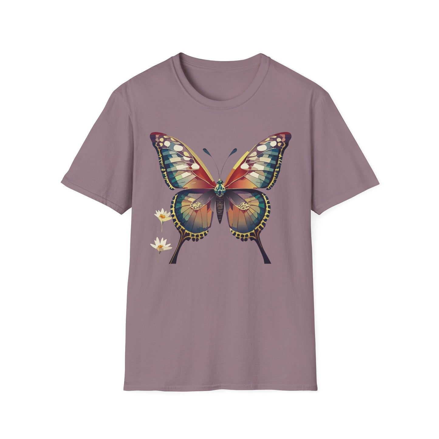 Unisex Butterfly Monarch Shirt Softstyle Tee Gildan 64000 Short Sleeve For Everyday Comfort