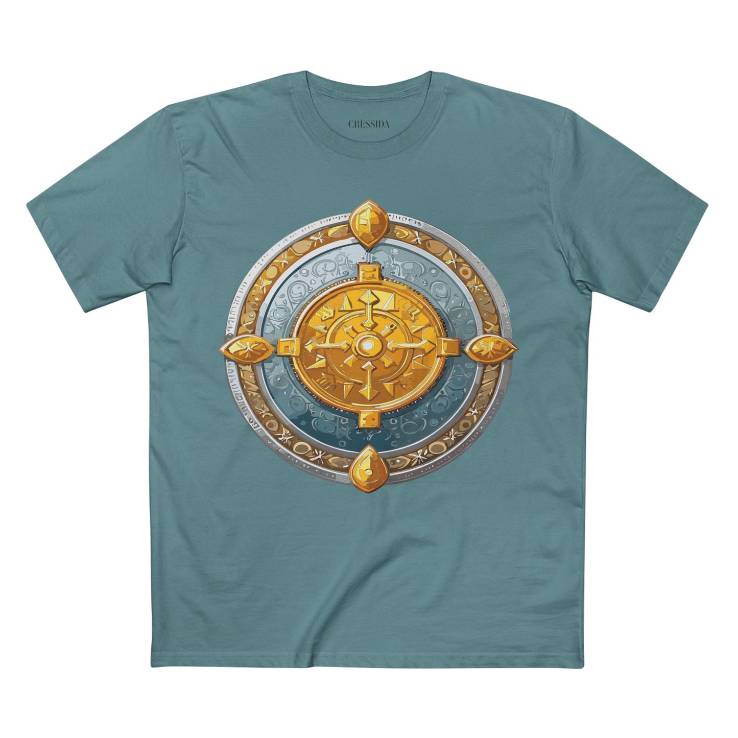 Antique Gold Coin Graphic Design T-Shirt Unisex 100 Cotton With Golden Print Artwork Tee 7
